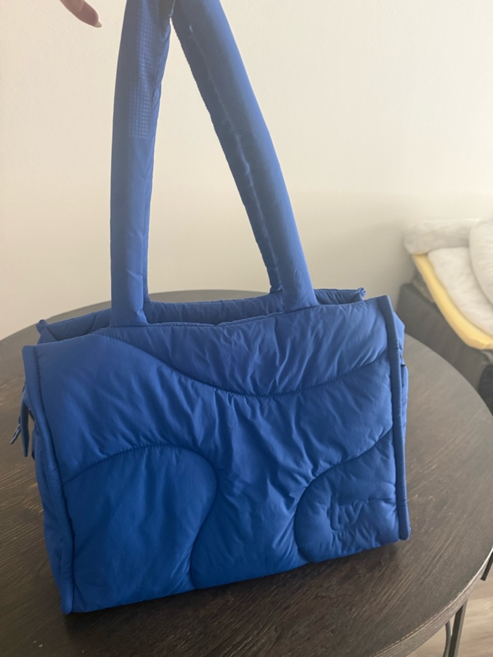 Thirty Years Padded Shoulder Bag and pouch in Cobalt Blue